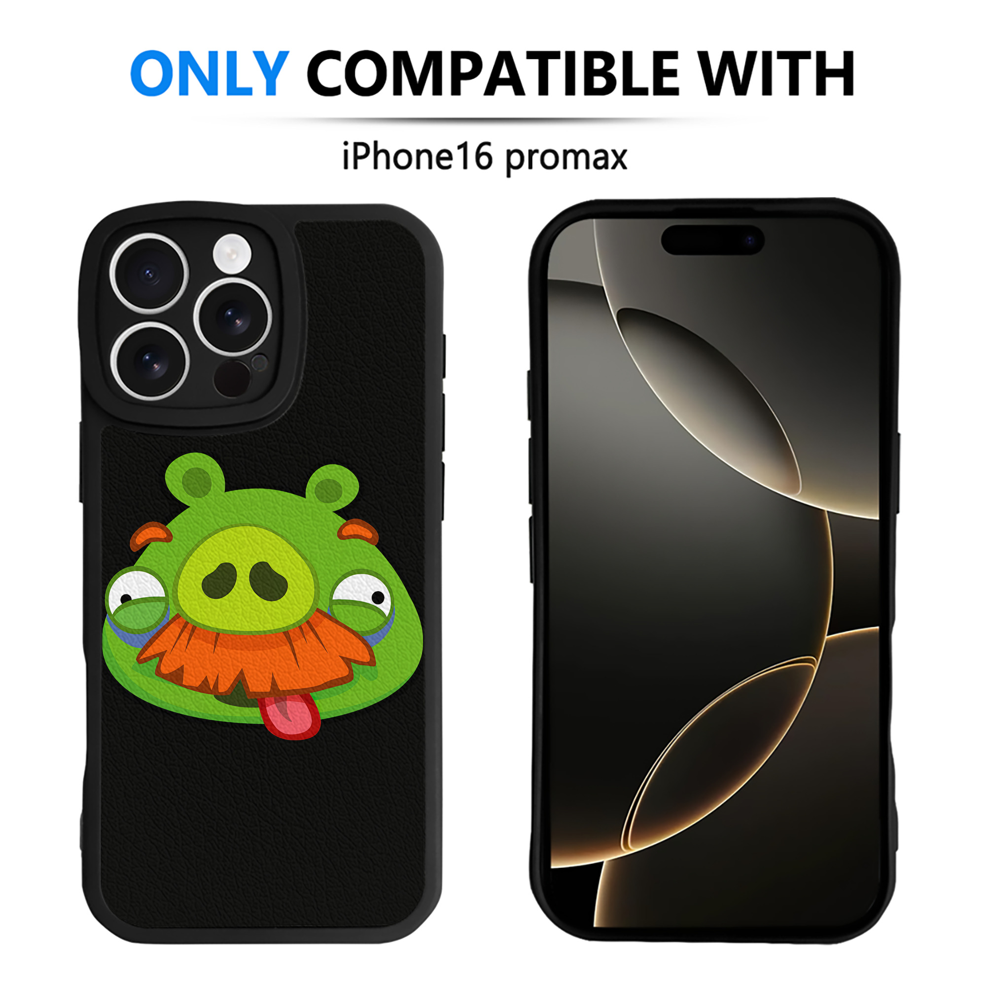 （画像用） Angry Birds アングリーバード 【iPhone 16シリーズ対応】シリコンスマホケース（レザー調） 材質：シリコン